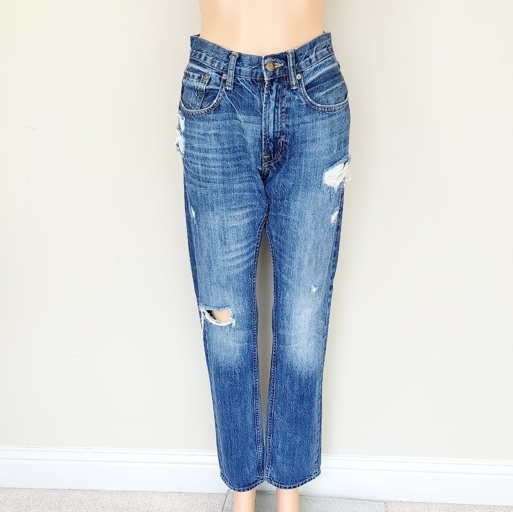 Old Navy Slim Ripped Blue Jeans Pants